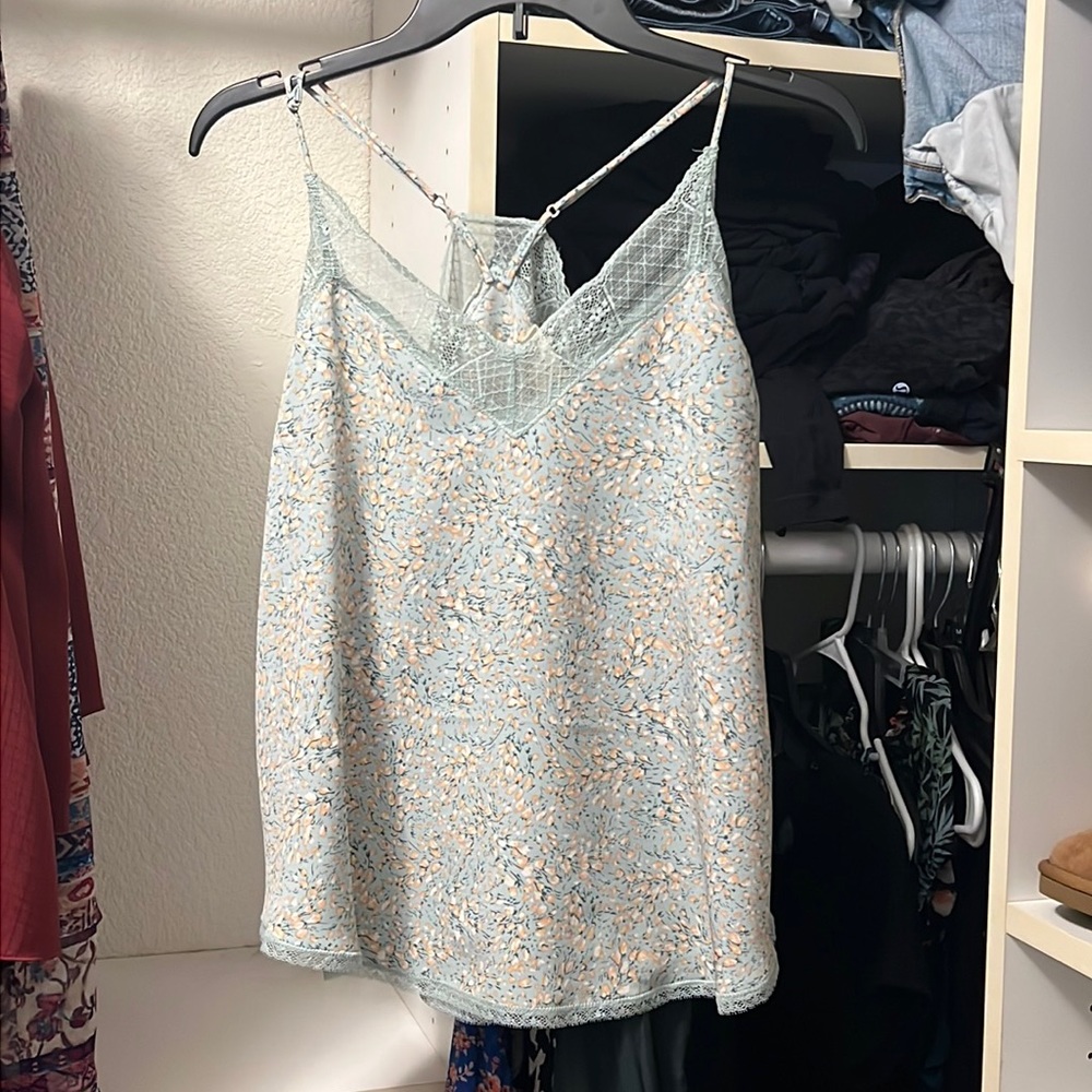 Romantic camisole, floral, love stitch brand